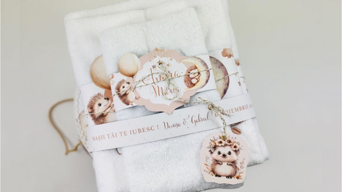 Trusou botez fetita Arici Pogonici cu flori de toamna 27